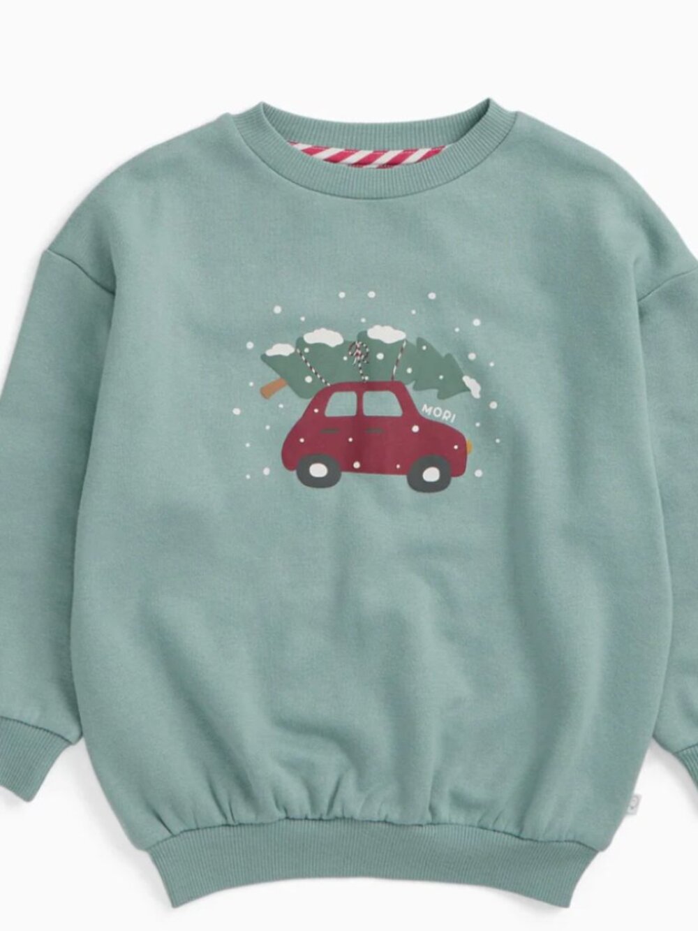 Mori - Christmas Car Oversized Sweater - 3T